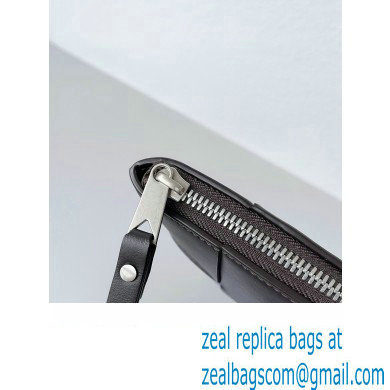 Bottega Veneta Large Cassette Pouch Intreccio leather wristlet Bag LIGHT BROWN 2024 - Click Image to Close