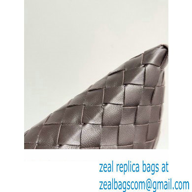 Bottega Veneta Large Hop Intrecciato leather shoulder bag Coffee 2023 - Click Image to Close