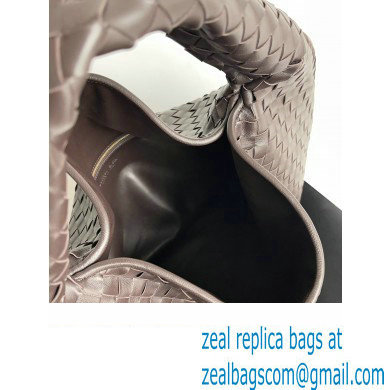 Bottega Veneta Large Hop Intrecciato leather shoulder bag Coffee 2023