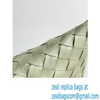 Bottega Veneta Large Hop Intrecciato leather shoulder bag Green 2023