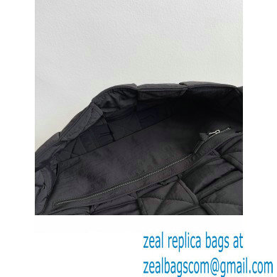 Bottega Veneta Maxi Padded Tech Cassette intreccio nylon crossbody bag Black 2023 - Click Image to Close