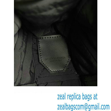 Bottega Veneta Maxi Padded Tech Cassette intreccio nylon crossbody bag Black 2023