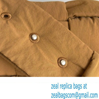 Bottega Veneta Maxi Padded Tech Cassette intreccio nylon crossbody bag Brown 2023 - Click Image to Close