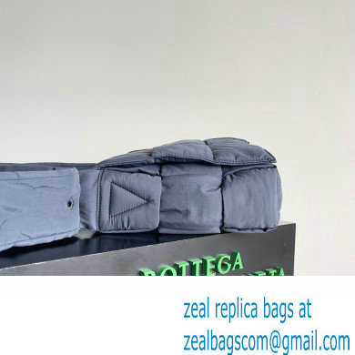 Bottega Veneta Maxi Padded Tech Cassette intreccio nylon crossbody bag Space 2023 - Click Image to Close