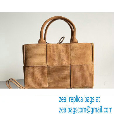 Bottega Veneta Medium Arco Intreccio corduroy suede Tote Bag 2023