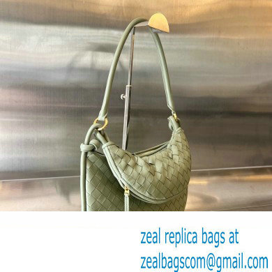 Bottega Veneta Medium Gemelli Intrecciato leather shoulder bag 764281 TRAVERTINE 2023 - Click Image to Close