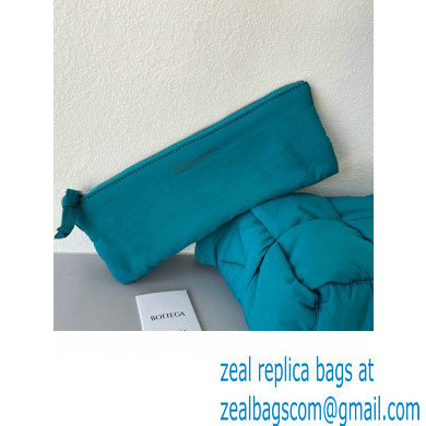 Bottega Veneta Medium padded Tech Cassette intreccio nylon cross-body bag Blue 2023