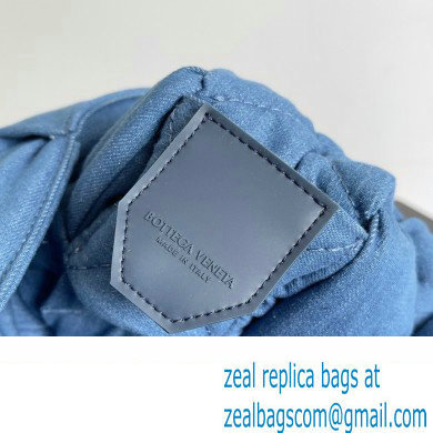 Bottega Veneta Medium padded Tech Cassette intreccio nylon cross-body bag Denim Blue 2023