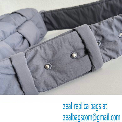 Bottega Veneta Medium padded Tech Cassette intreccio nylon cross-body bag Gray 2023