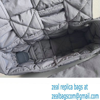 Bottega Veneta Medium padded Tech Cassette intreccio nylon cross-body bag Gray 2023 - Click Image to Close