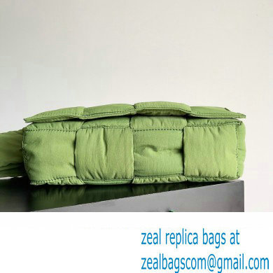 Bottega Veneta Medium padded Tech Cassette intreccio nylon cross-body bag Green 2023