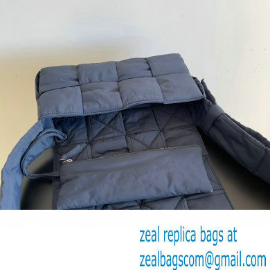 Bottega Veneta Medium padded Tech Cassette intreccio nylon cross-body bag Space 2023