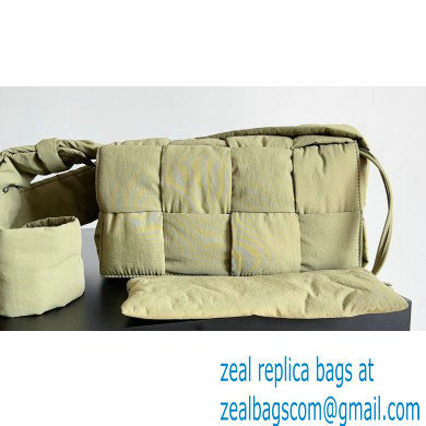 Bottega Veneta Medium padded Tech Cassette intreccio nylon cross-body bag TRAVERTINE 2023 - Click Image to Close