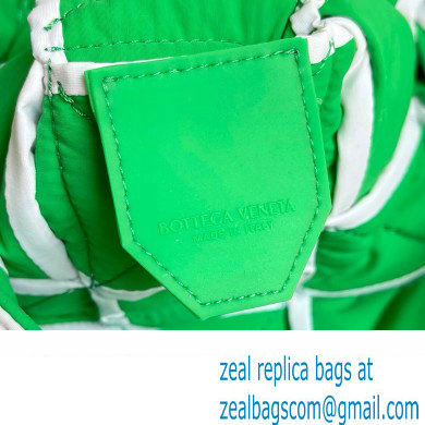 Bottega Veneta Medium padded Tech Cassette intreccio nylon cross-body bag WHITE / PARAKEET 2023 - Click Image to Close
