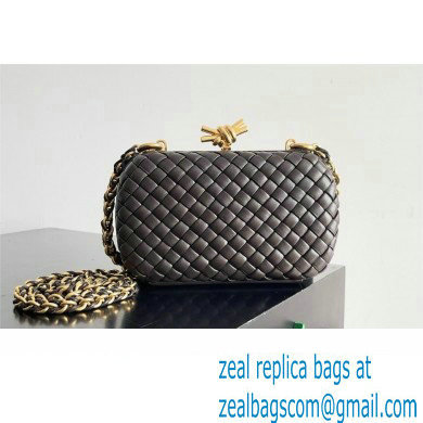 Bottega Veneta Minaudiere knot clutch Fondant 2024