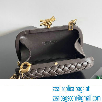 Bottega Veneta Minaudiere knot clutch Fondant 2024 - Click Image to Close