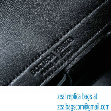 Bottega Veneta Mini East-West Arco Tote Intreccio leather bag with detachable strap BLACK 2024