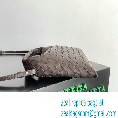 Bottega Veneta Mini Hop Intrecciato leather cross-body Bag with detachable strap FONDANT 2024
