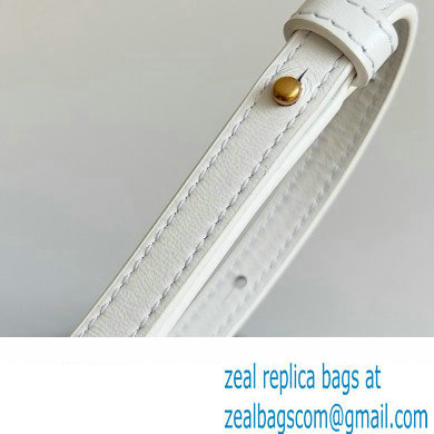 Bottega Veneta Mini Hop Intrecciato leather cross-body Bag with detachable strap WHITE 2024 - Click Image to Close