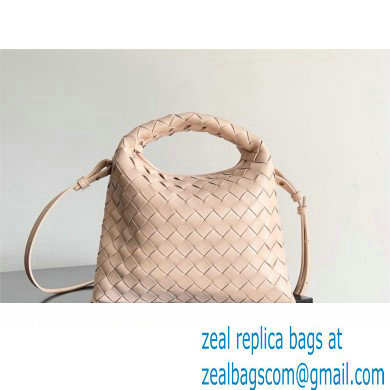 Bottega Veneta Mini Hop Intrecciato leather cross-body Bag with detachable strap pink 2024