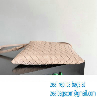 Bottega Veneta Mini Hop Intrecciato leather cross-body Bag with detachable strap pink 2024