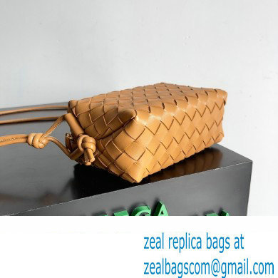 Bottega Veneta Mini Loop Camera Intrecciato leather cross-body Bag ALMOND 2024 - Click Image to Close