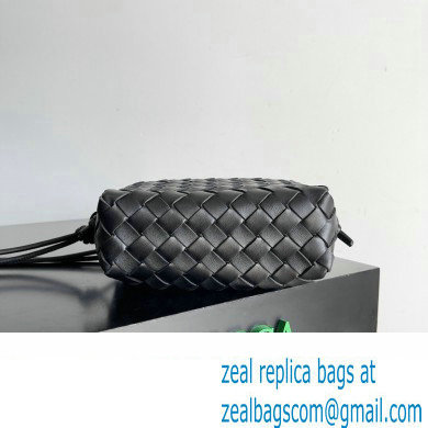 Bottega Veneta Mini Loop Camera Intrecciato leather cross-body Bag Black 2024