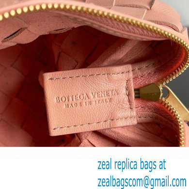 Bottega Veneta Mini Loop Camera Intrecciato leather cross-body Bag MACAROON 2024