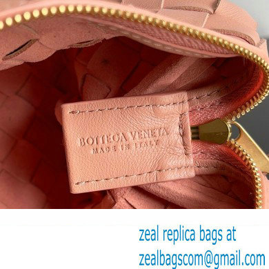 Bottega Veneta Mini Loop Camera Intrecciato leather cross-body Bag MACAROON 2024 - Click Image to Close