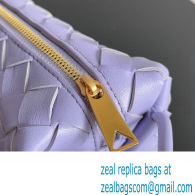 Bottega Veneta Mini Loop Camera Intrecciato leather cross-body Bag OYSTER 2024 - Click Image to Close