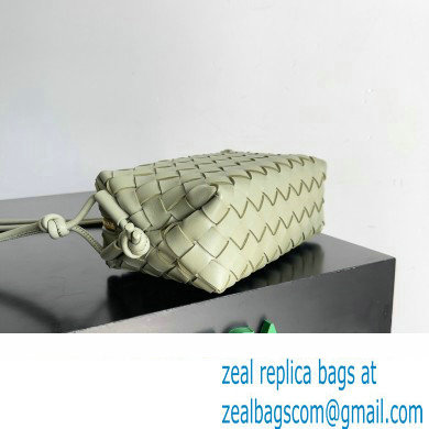 Bottega Veneta Mini Loop Camera Intrecciato leather cross-body Bag TRAVERTINE 2024