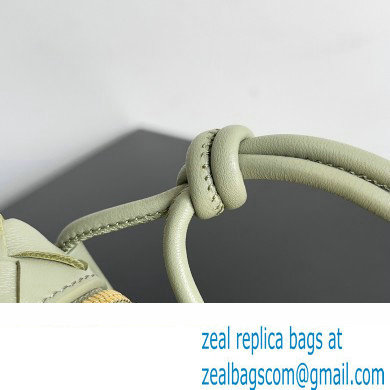 Bottega Veneta Mini Loop Camera Intrecciato leather cross-body Bag TRAVERTINE 2024