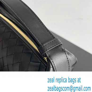 Bottega Veneta Mini Wallace Intrecciato leather shoulder bag Black 2023 - Click Image to Close