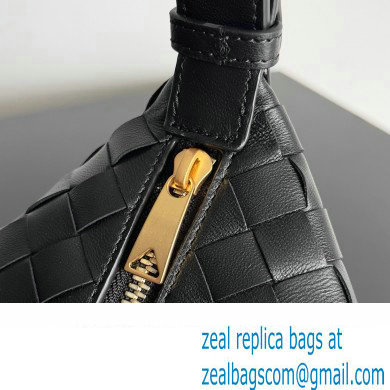 Bottega Veneta Mini Wallace Intrecciato leather shoulder bag Black 2023 - Click Image to Close