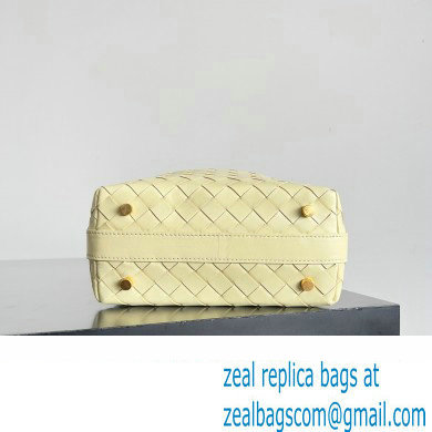 Bottega Veneta Mini Wallace Intrecciato leather shoulder bag CAMOMILE 2023 - Click Image to Close