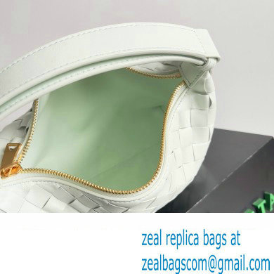 Bottega Veneta Mini Wallace Intrecciato leather shoulder bag Pale Green 2023
