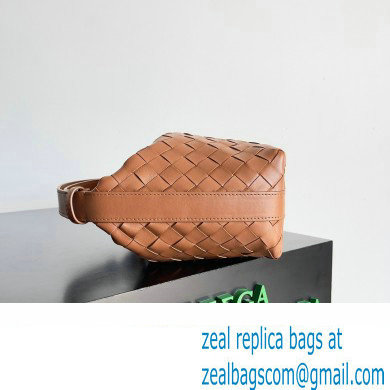 Bottega Veneta Mini Wallace Intrecciato leather shoulder bag Wood 2023