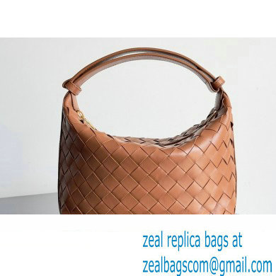 Bottega Veneta Mini Wallace Intrecciato leather shoulder bag Wood 2023