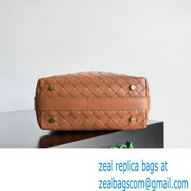 Bottega Veneta Mini Wallace Intrecciato leather shoulder bag Wood 2023 - Click Image to Close