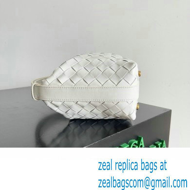 Bottega Veneta Mini Wallace Shoulder bag White / Vernis 2024 - Click Image to Close