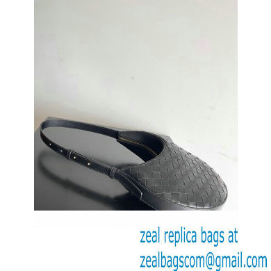 Bottega Veneta Small Drop Intrecciato leather shoulder bag with adjustable strap Black 2023 - Click Image to Close