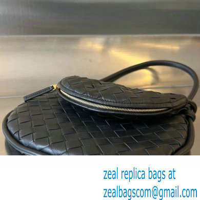 Bottega Veneta Small Gemelli Intrecciato leather shoulder bag 776764 Black 2023 - Click Image to Close