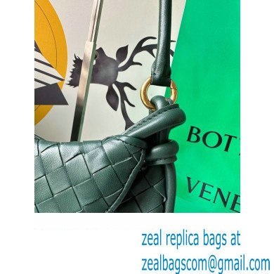 Bottega Veneta Small Gemelli Intrecciato leather shoulder bag 776764 EMERALD GREEN 2024