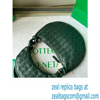 Bottega Veneta Small Gemelli Intrecciato leather shoulder bag 776764 EMERALD GREEN 2024 - Click Image to Close