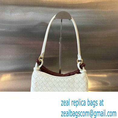 Bottega Veneta Small Gemelli Intrecciato leather shoulder bag 776764 GLACIER / BAROLO 2024