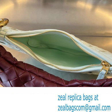 Bottega Veneta Small Gemelli Intrecciato leather shoulder bag 776764 GLACIER / BAROLO 2024 - Click Image to Close