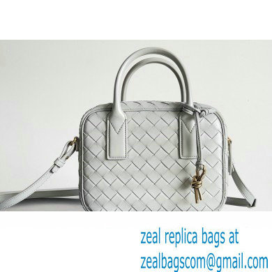 Bottega Veneta Small Getaway Intrecciato leather top handle bag with adjustable and detachable strap AGATE GREY 2024