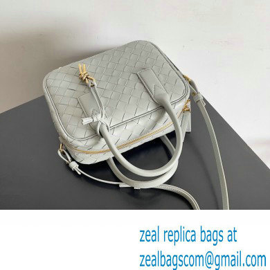 Bottega Veneta Small Getaway Intrecciato leather top handle bag with adjustable and detachable strap AGATE GREY 2024