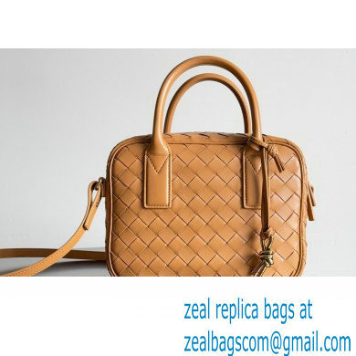 Bottega Veneta Small Getaway Intrecciato leather top handle bag with adjustable and detachable strap ALMOND 2024 - Click Image to Close