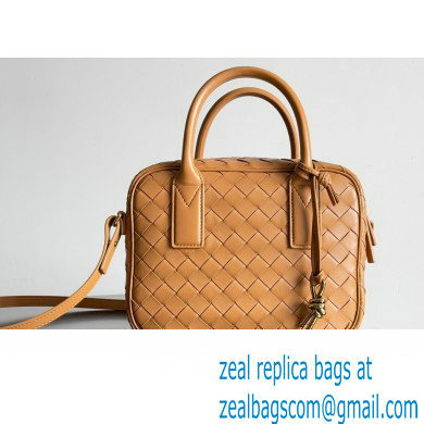 Bottega Veneta Small Getaway Intrecciato leather top handle bag with adjustable and detachable strap ALMOND 2024